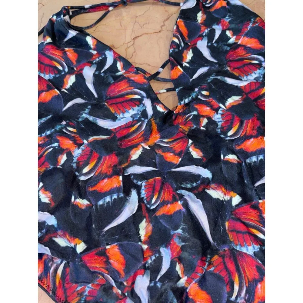 lovewave The Sakuri One Piece in Red Butterfly X-Large New Womens Swimsuit